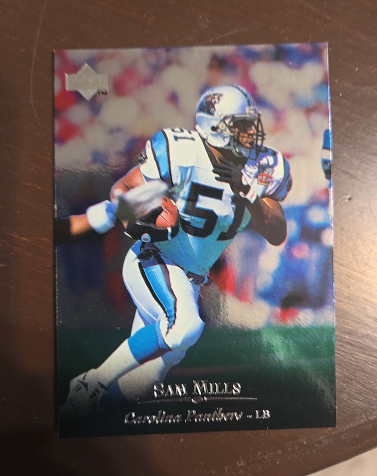 1996 Upper Deck NFL Silver Football #124 Sam Mills — front