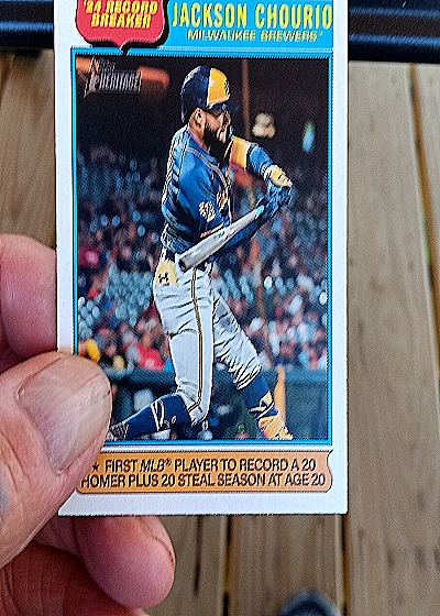 2025 Topps Heritage #5 Jackson Chourio — front