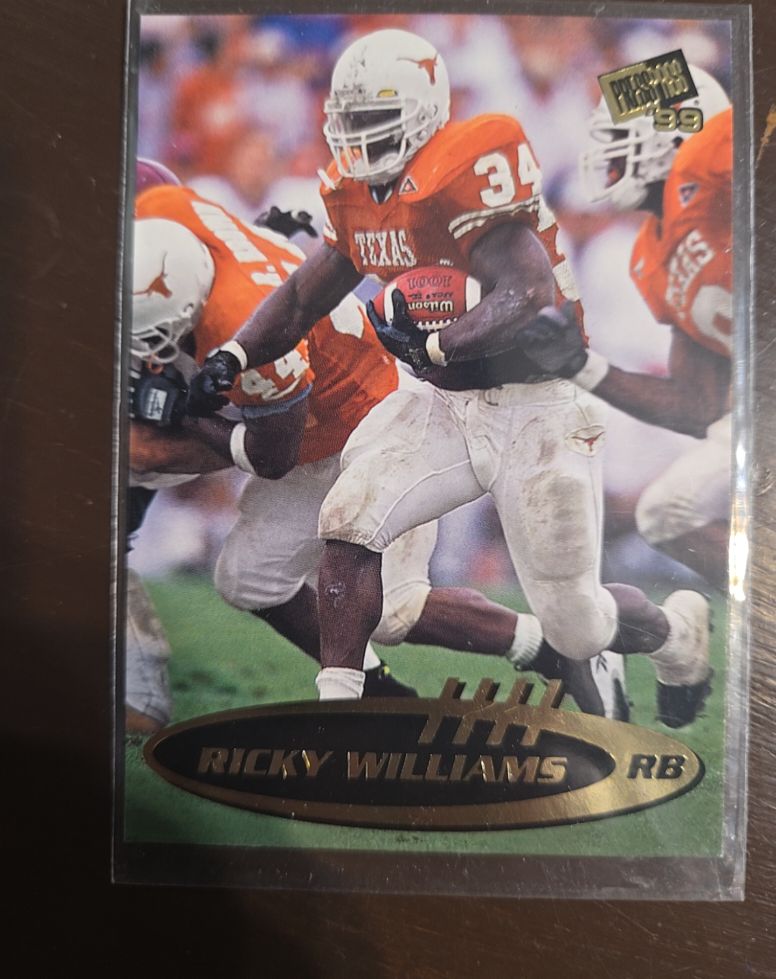 1999 Press Pass #1 Ricky Williams — front