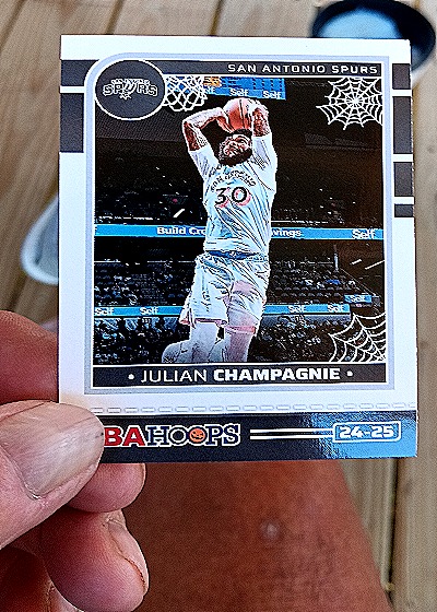 2024-25 Panini NBA Hoops Haunted Hoops #188 Julian Champagnie — front