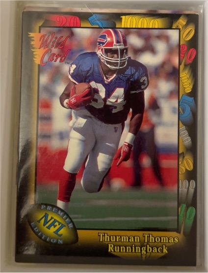 1991 Wild Card #135 Thurman Thomas — front