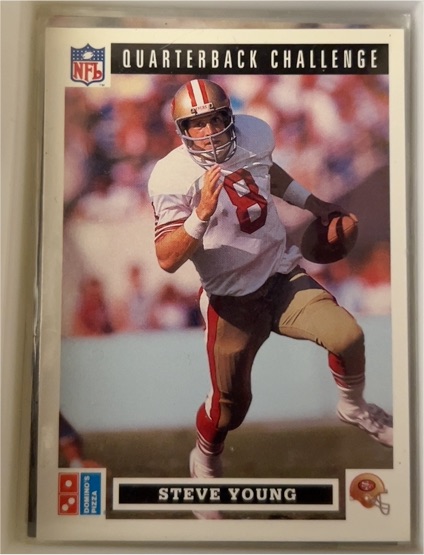1991 Upper Deck Domino's The Quarterbacks #26 Steve Young — front