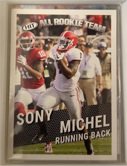 2018 Sage Hit #127 Sony Michel — front