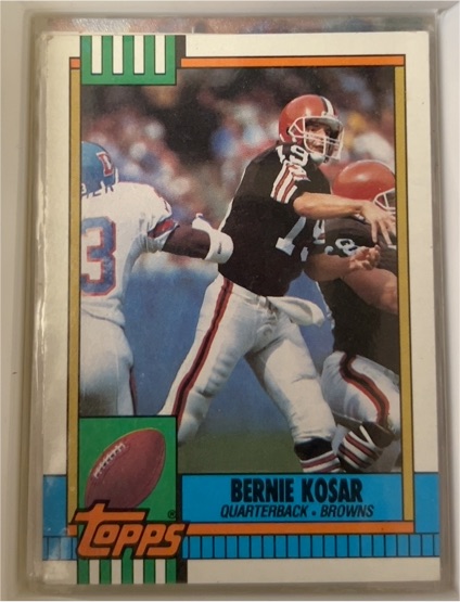 1990 Topps #163 Bernie Kosar Cleveland Browns — front