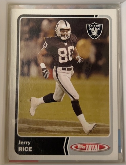 2003 Topps Total #155 Jerry Rice — front