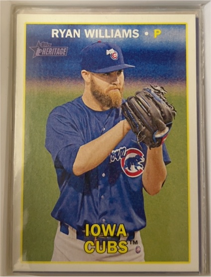 2016 Topps Heritage Minors Ryan Williams — front