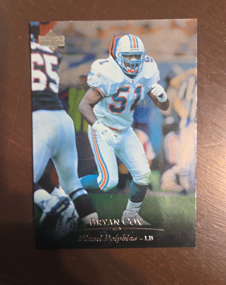 1996 Upper Deck Silver Football #196 Bryan Cox — front