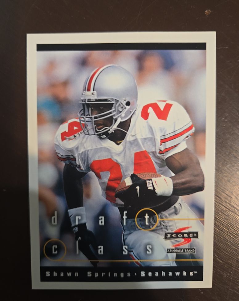 1997 Score #296 Shawn Springs — front