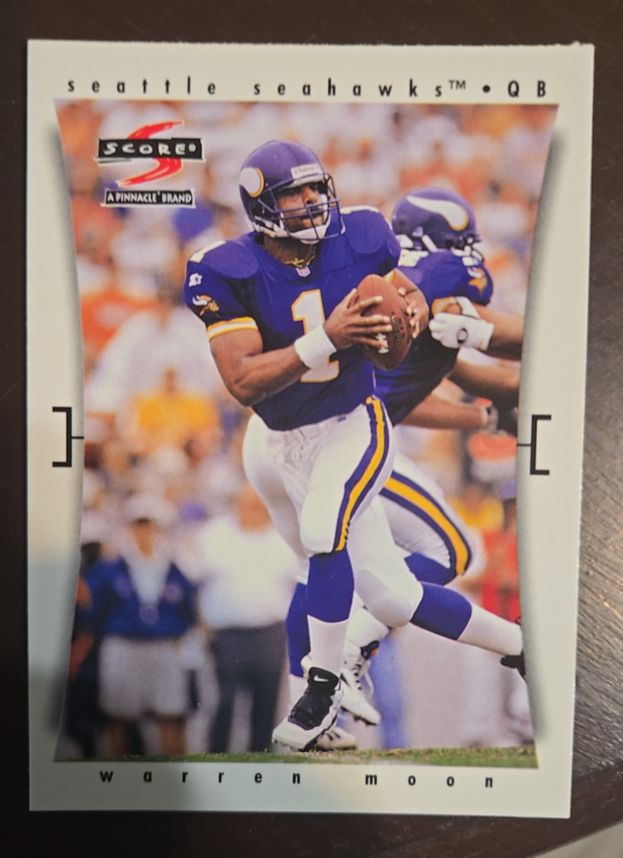1997 Score #12 Warren Moon — front