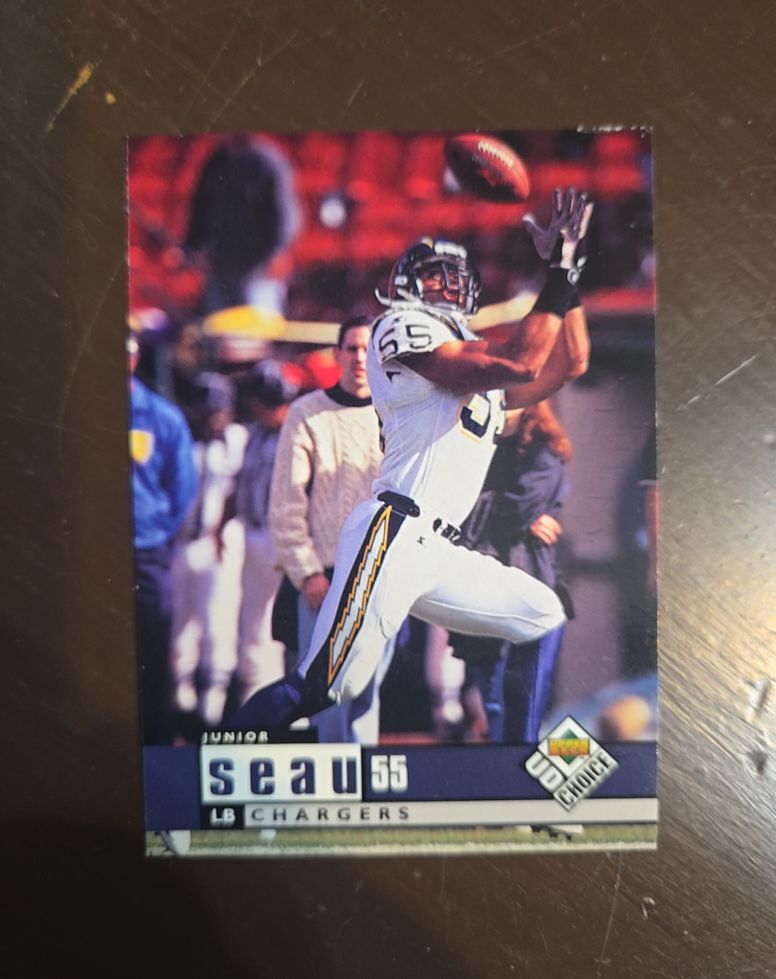 1998 Upper Deck UD Choice #156 Junior Seau — front