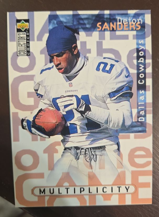 1997 Upper Deck Collector's Choice #61 Deion Sanders Multiplicity Dallas Cowboys — front