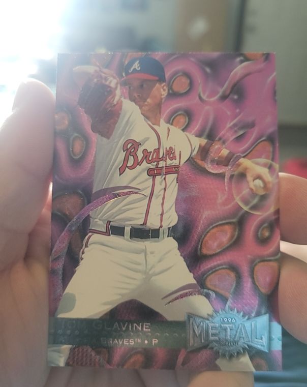 1996 Metal Universe #127 Tom Glavine — front