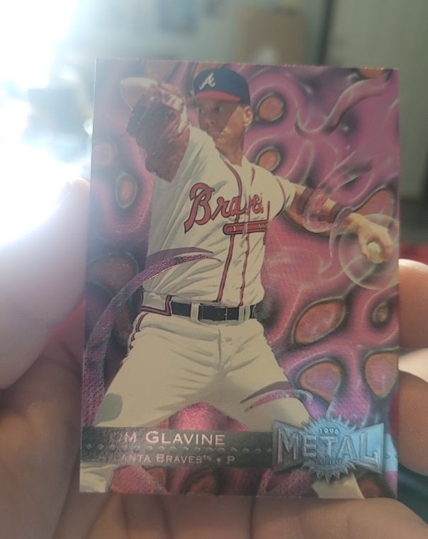 1996 Metal Universe #127 Tom Glavine — front