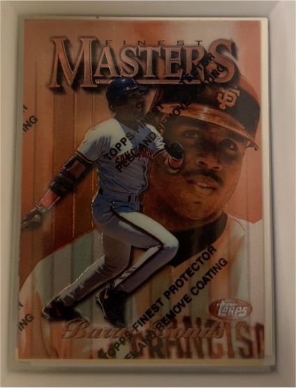 1997 Topps Finest Masters #1 Barry Bonds — front
