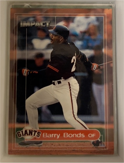 2000 Fleer Impact #176 Barry Bonds — front