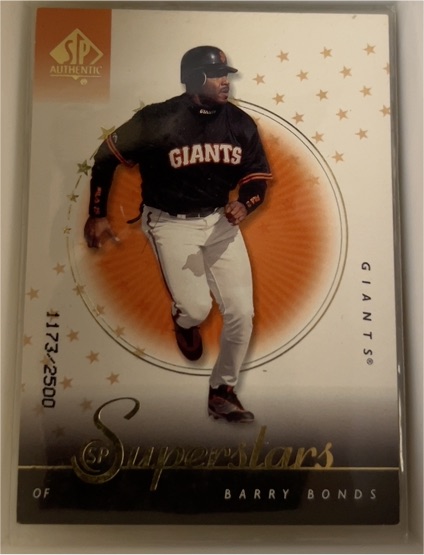 2000 SP Authentic #102 Barry Bonds — front