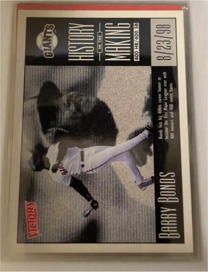 1999 Upper Deck Victory #400 Barry Bonds — front