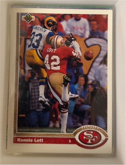 1991 Upper Deck #355 Ronnie Lott — front