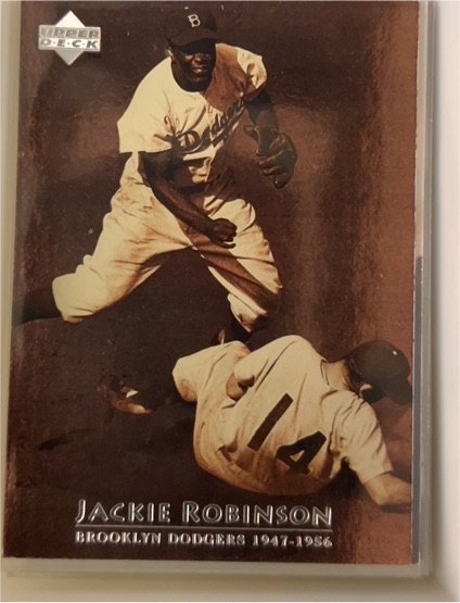 1997 Upper Deck #4 Jackie Robinson Brooklyn Dodgers — front