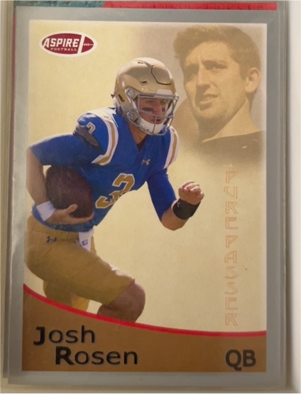 2018 Sage Hit Aspire #108 Josh Rosen Pure Passer — front