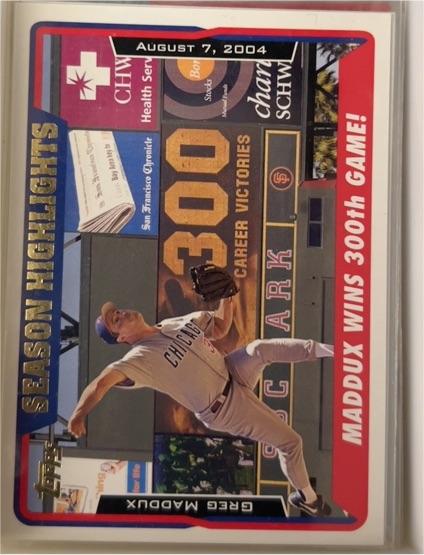 2005 Topps #336 Greg Maddux — front