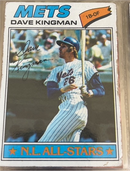 1977 Topps #500 Dave Kingman — front