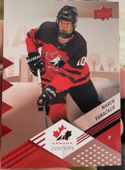 2024 Upper Deck Team Canada Juniors #10 Marek Vanacker — front