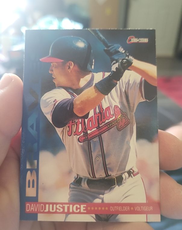 1994 O-Pee-Chee #BLA1 David Justice — front