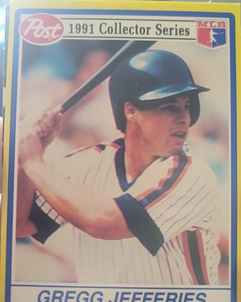 1991 Post Collector Series #9 Gregg Jefferies — front