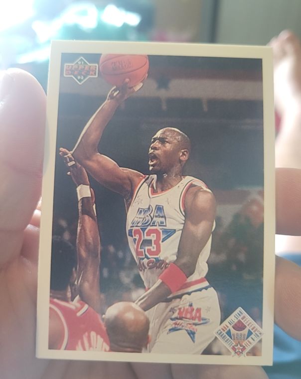 1991-92 Upper Deck #48 All-Star Checklist Michael Jordan — front