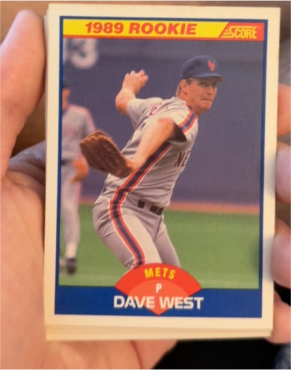1989 Score #650 Dave West — front