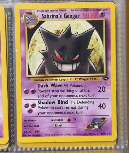 2000 Pokémon Gym Challenge #29 Sabrina's Gengar — front