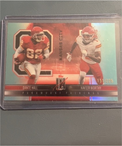 2024 Topps Signature Class #PP-17 Dante Hall / Xavier Worthy Paramount Pairings — front