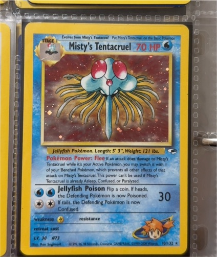 2000 Pokémon Gym Heroes #10 Misty's Tentacruel — front