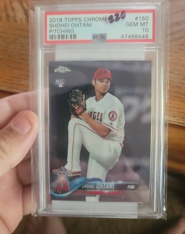 2018 Topps Chrome #150 Shohei Ohtani — front