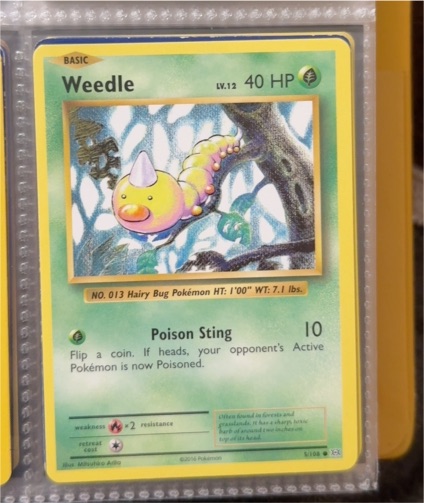 2016 Pokémon XY Evolutions #5 Weedle — front