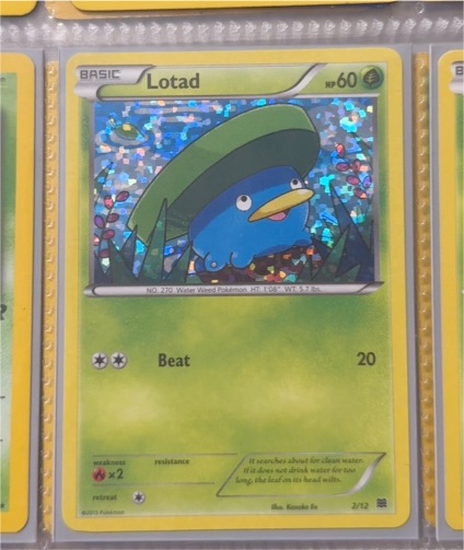 2015 McDonald's Pokemon #2 Lotad — front