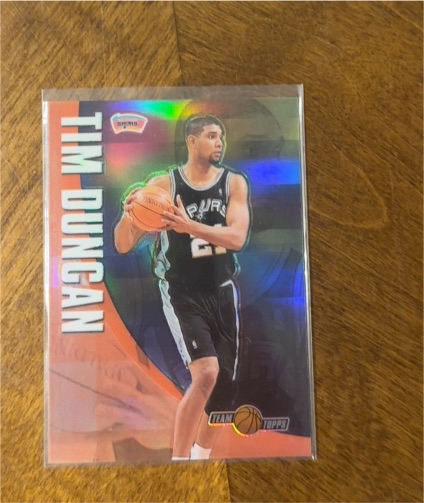 2001-02 Topps Chrome Team Topps #TT2 Tim Duncan — front