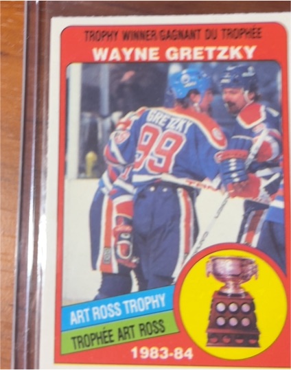 1984-85 O-Pee-Chee #373 Wayne Gretzky Art Ross Trophy — front