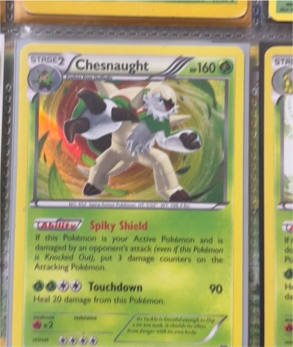 2014 Pokémon XY #14 Chesnaught — front