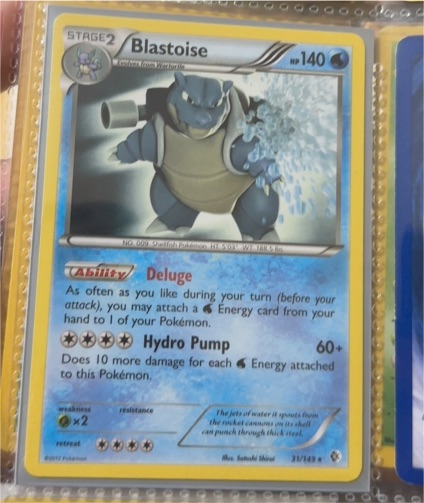 2012 Pokémon Boundaries Crossed #31 Blastoise — front