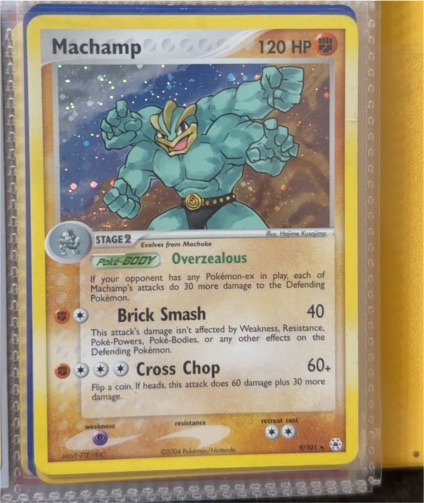 2004 Pokemon Hidden Legends #9 Machamp — front