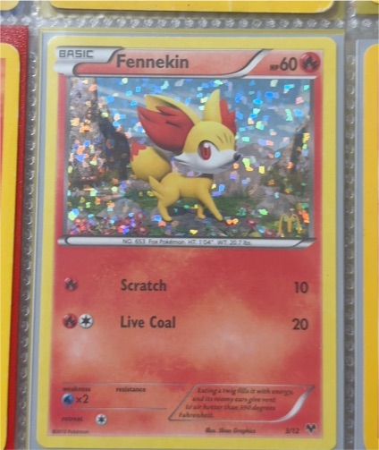 2021 Pokémon McDonald's 25th Anniversary Promo #14 Fennekin — front
