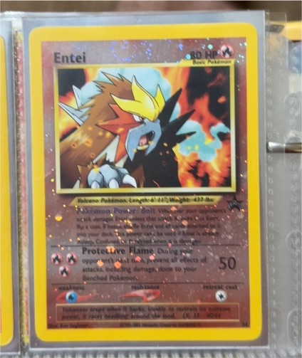 2000 Pokémon Black Star Promo #34 Entei — front