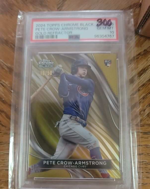 2024 Topps Chrome Black #96 Pete Crow-Armstrong — front