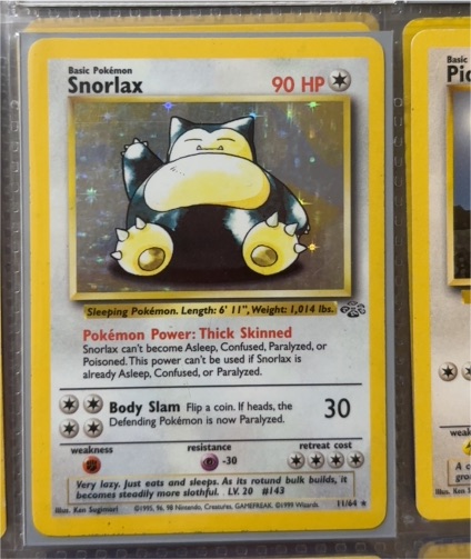 1999 Pokemon Jungle #11 Snorlax — front