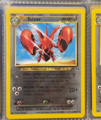 2001 Pokemon Neo Discovery #29 Scizor — front