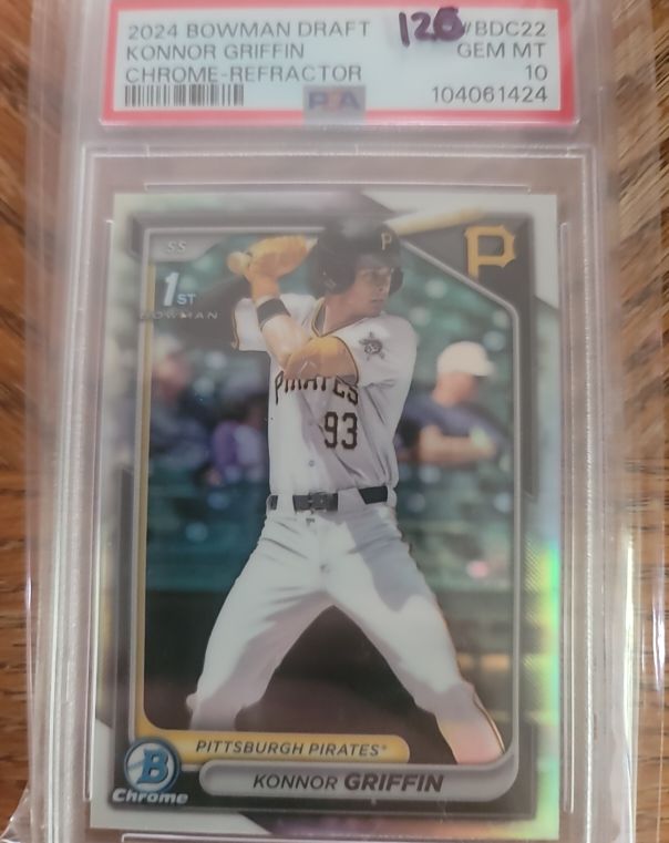 2024 Bowman Draft Chrome Refractor #BDC22 Konnor Griffin — front
