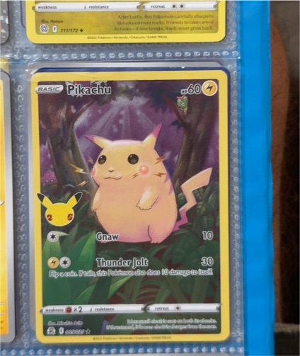 2021 Pokémon Celebrations #111 Pikachu — front