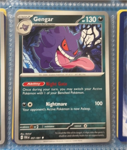 2024 Pokémon Scarlet & Violet Paldean Fates #057 Gengar — front